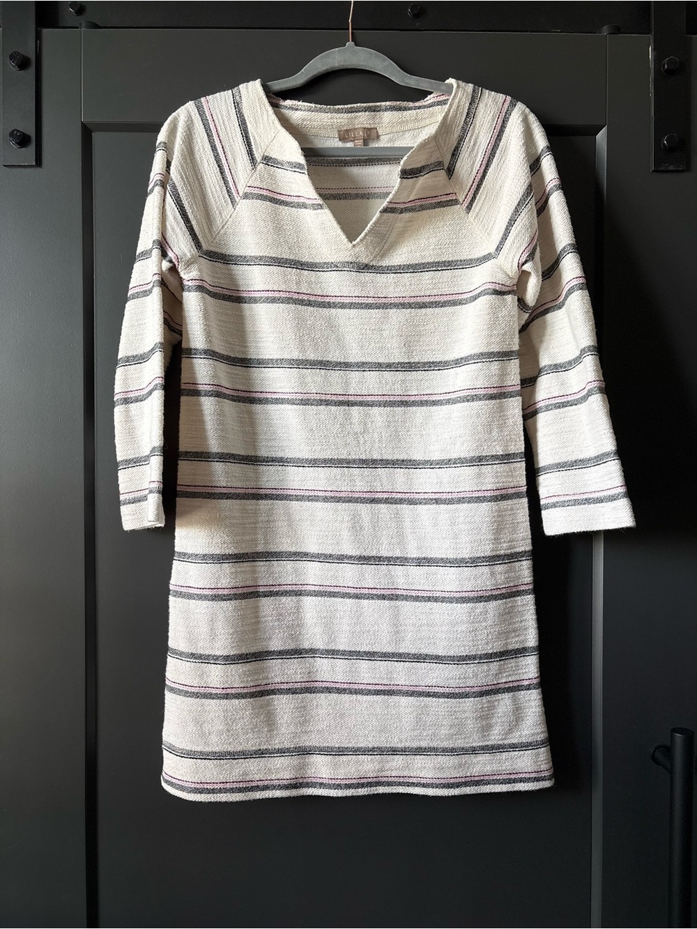 Lilla P Cream Striped Cover-up/Dress